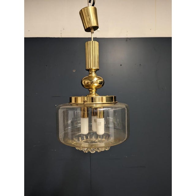 Brass Pendant Lamp, 1970s For Sale - Image 4 of 5