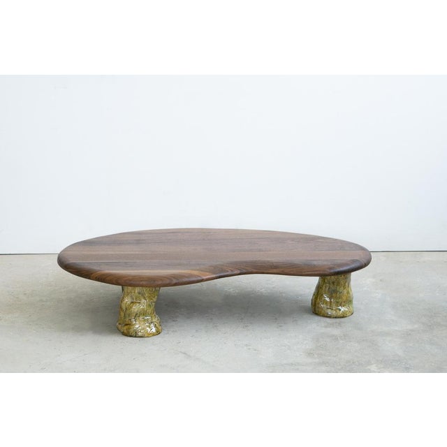 Not Yet Made - Made To Order Walnut and Glazed Ceramic Coffee Table by Alexander Knysch For Sale - Image 5 of 16