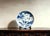 Art Deco Chinese Ceramic Plate,Blue and White Porcelain Plate Hand Painted Cranes and Pine Pattern For Sale - Image 3 of 10