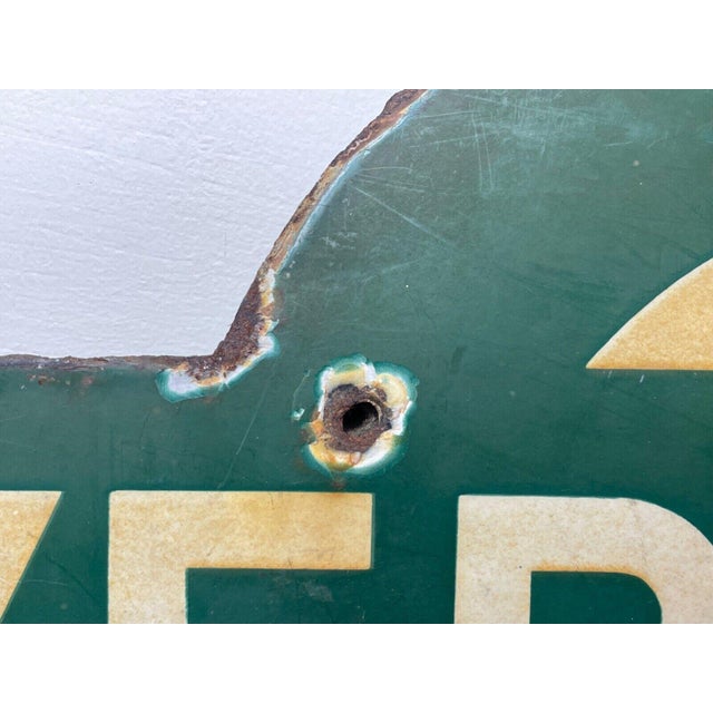 Original British Mid Century 1940s Southern Railway Enamel Target Sign “Dover Priory” – British Railwayana An original...