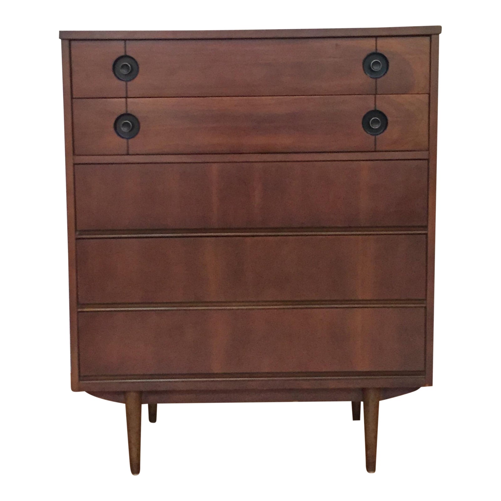 Mid Century Modern Wooden Highboy Dresser Chairish