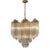 Vintage Modern Murano Prism Venini Style Chandelier For Sale