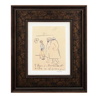Pablo Picasso Trip to Paris 3 Limited Edition Framed For Sale