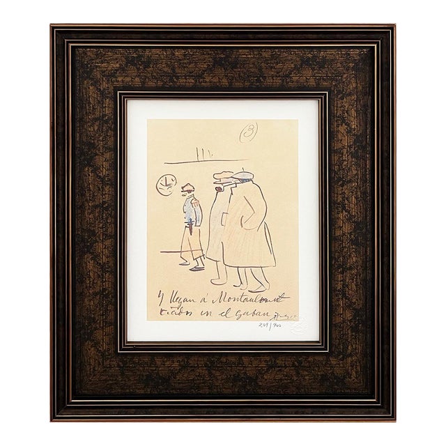 Pablo Picasso Trip to Paris 3 Limited Edition Framed For Sale