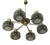 Large Brass and Glass Chandelier from Hans-Agne Jakobsson, Sweden, 1960s For Sale