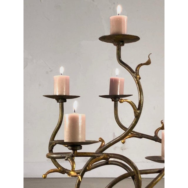 Vintage French Brutalist Candleholder, 1990 For Sale - Image 6 of 18