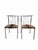 Mid-Century Modern B. Brody Chrome Spindle Back Side Chairs Newly Reupholstered in Cowhide – Pair Pair of mid-century...