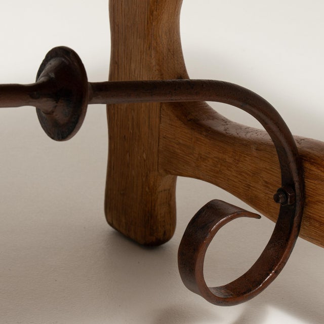 Wood 19th Century France Brutalist Amber Wood Coffee Table For Sale - Image 7 of 11
