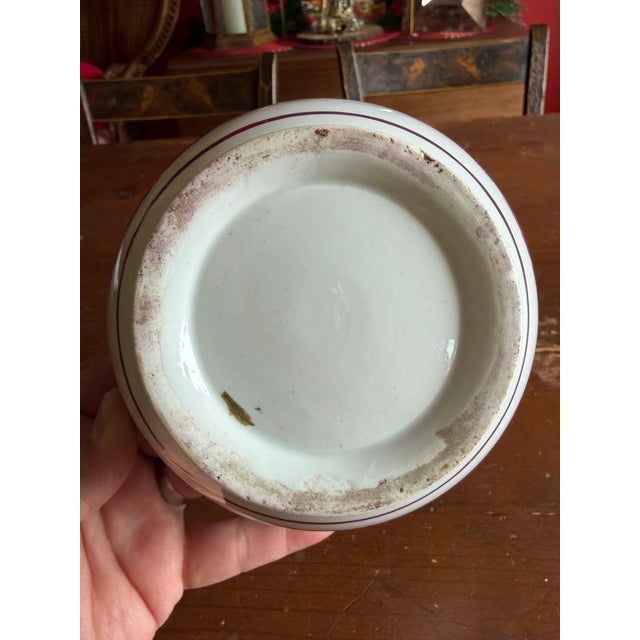 Rare Antique Pink Lustre and Bat Printed Pearlware Waste Bowl, Attributed to Thomas Wolfe, Circa 1805 An exceptionally...