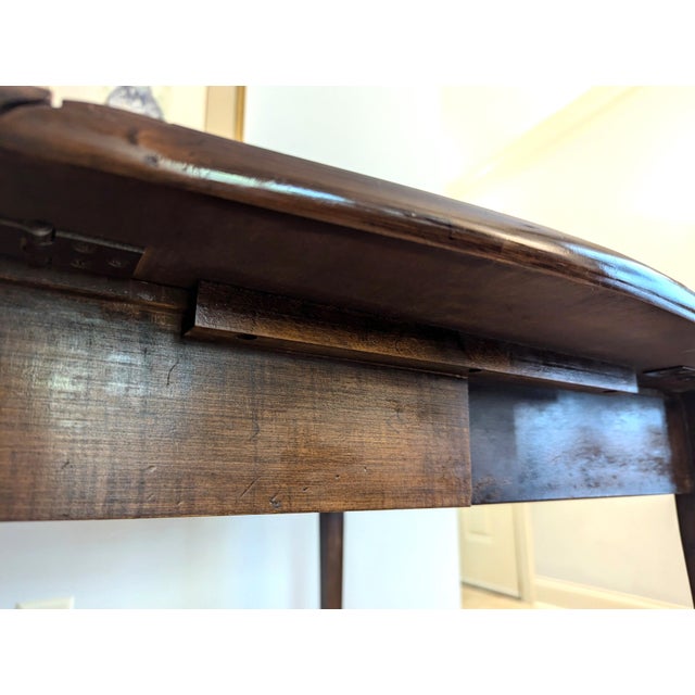 Hitchcock Stenciled Drop Leaf Dining Table 36" Butterfly Edge Mid 20th Century For Sale - Image 12 of 14