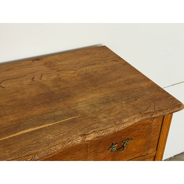 Brown Danish Rococo Oak Chest of Drawers with Cabriole Legs, 1950s For Sale - Image 8 of 13
