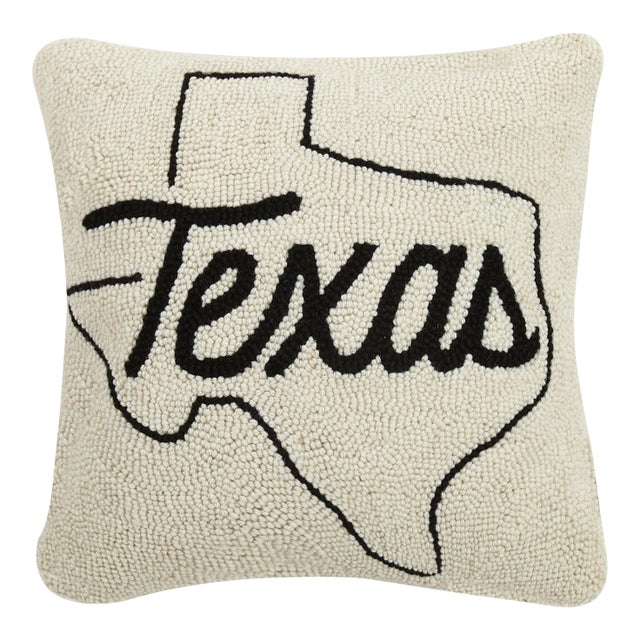Texas Hook Pillow, 16" x 16" For Sale
