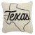 Texas Hook Pillow, 16" x 16" For Sale