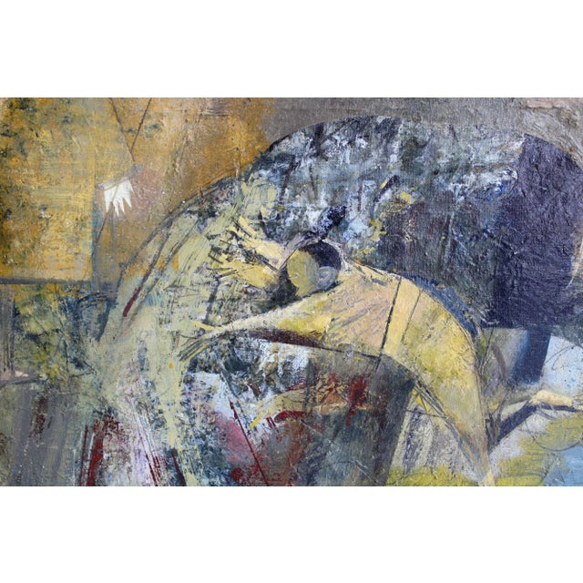 Victor Karnauh, A Game for Four, Oil on Canvas For Sale - Image 5 of 9