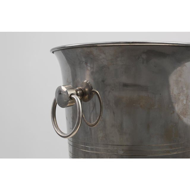 1930s Art Deco Silver Plated Wine Cooler, France, 1930s For Sale - Image 5 of 9
