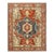 Persian Serapi Recreation Wool 8x11 Rust, Ivory, & Blue Handmade Area Rug #1141242 For Sale
