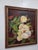 This framed impressionist floral magnolia still life oil painting on board features a beautiful depiction of nature and...