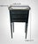 Late 19th Century Napoleon III Style French Night Stand in Black Lacquered Wood and Carrara Marble For Sale - Image 18 of 18