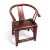 Mid 19th Century Chinese Red Lacquer Roundback Chair, 19th C. For Sale - Image 5 of 8