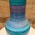 Ceramic Aldo Londi Bitossi Table Lamp Stripped Blue Mid-Century Modern For Sale - Image 7 of 13