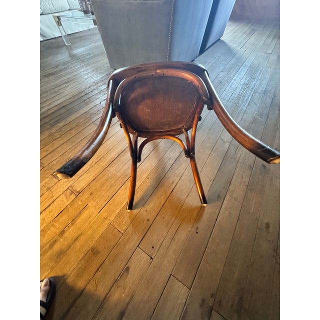 Early 20th Century Vintage Bendwood Crossback Dining Chairs -Set of 5 For Sale - Image 5 of 6