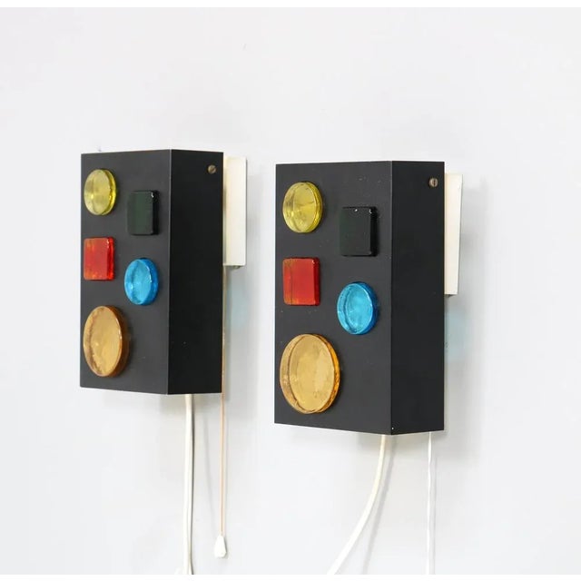1960s Mid-Century Modern Alchemy Wall Lights Objects by Raak Amsterdam, 1968, Set of 2 For Sale - Image 5 of 7