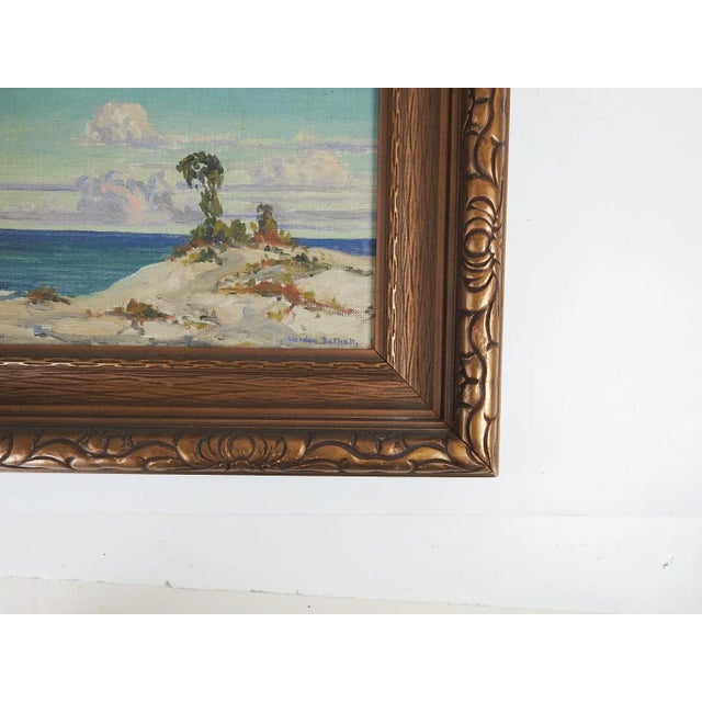 Vintage circa 1930's oil on canvas board California coastal landscape painting by Charles Worden Bethell (1899-1951)...