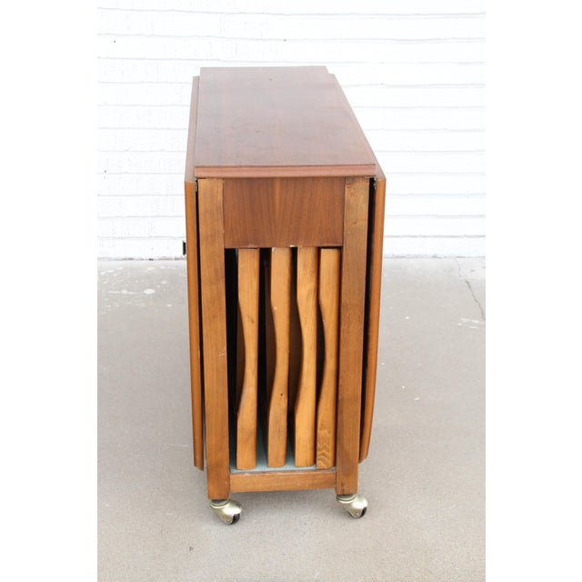 Mid 20th Century Mid 20th Century Mid Century Danish Dropleaf Storage Table And Chairs For Sale - Image 5 of 6