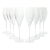 Luigi Bormioli “Atelier” Set of 8 Fluted Champagne Glasses 10” For Sale