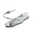 Hollywood Regency Style Pair of Mirrored Sconces With Two Nickel Arms For Sale - Image 4 of 4