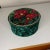 Traditional Vintage Handmade Bedazzled Green Velvet Box With Lid For Sale - Image 3 of 8