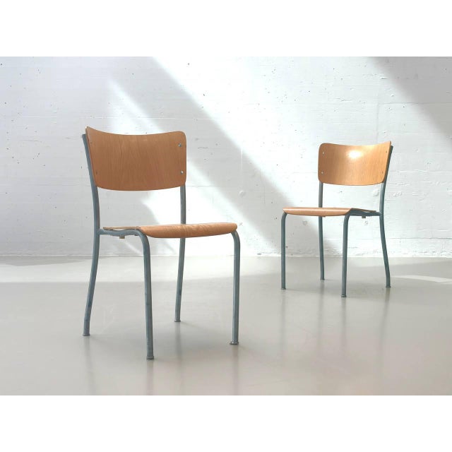 Stacking Chair from Stella, Switzerland, 1950s For Sale - Image 17 of 17