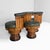 Art Deco Italian Wooden and Green Faux Leather Chairs, 1930s, Set of 3 For Sale - Image 18 of 18