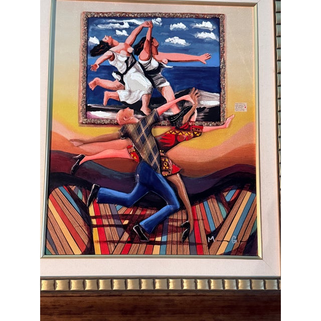 2000 - 2009 Contemporary Glynn Marcus “Life Imitating Art (Picasso Painting)” Giclee on Canvas With Hand Embellishment and Bas Relief Signed For Sale - Image 5 of 11