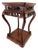 Hand Carved Chinese Export, Mahogany Pedestal Table For Sale