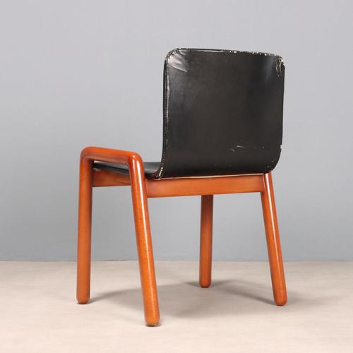 Dilos Chair with Leather Seat, 1970s For Sale - Image 6 of 8