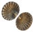 Austrian Secessionist Brass Vide-Poche Bowls, Early 20th Century, Set of 2 For Sale
