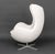 Early 21st Century Fritz Hansen White Upholstered Egg Chair For Sale - Image 5 of 7