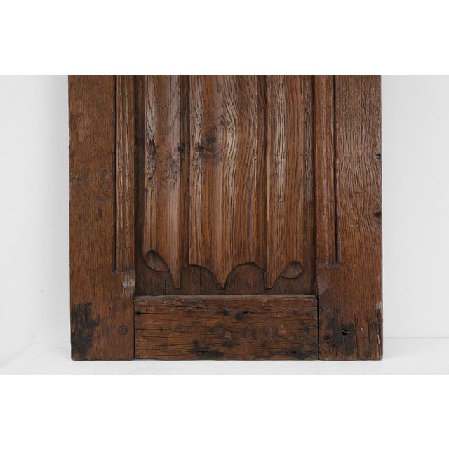 16th Century Gothic Carved Oak Relief Panel, France For Sale - Image 5 of 11