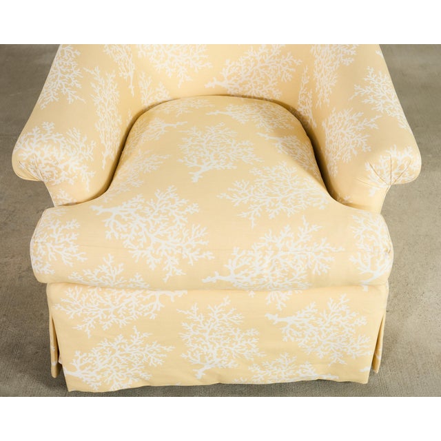 Pair of A. Rudin Attributed White Coral Over Butter Club Chairs For Sale - Image 14 of 18