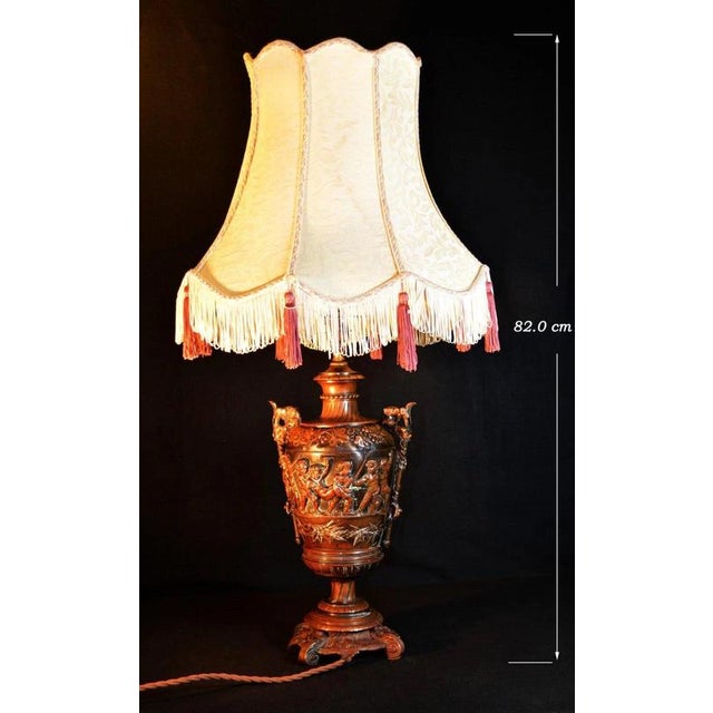 French Napoleon III Bronze Putti Urn Table Lamp by Léopold Oudry, 1870 For Sale - Image 9 of 18