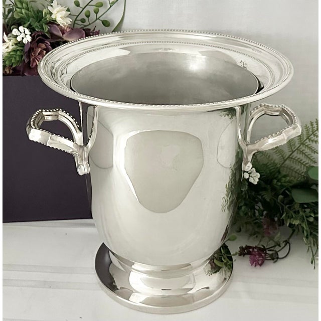 Mid 20th Century Towle Vintage Silver Plated Champagne Bucket / Ice Bucket For Sale - Image 5 of 10