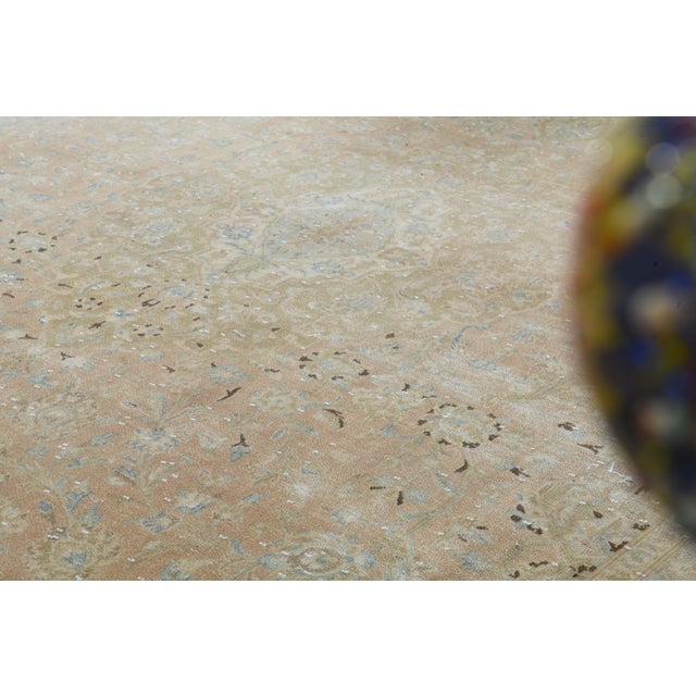 Textile 1970s Vintage Persian Handknotted Wool Orange Oversize Area Rug For Sale - Image 7 of 11