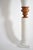 Plaster Columns and Wooden Lamps Vases, Set of 2 For Sale - Image 4 of 6