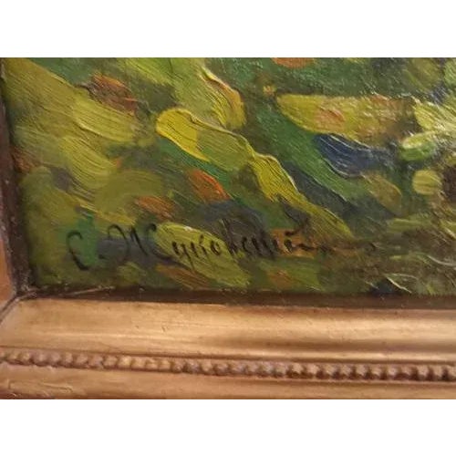 The White Villa, 20th Century, Oil Painting, Framed For Sale - Image 6 of 8