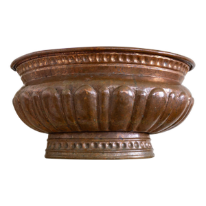 Large Turkish Copper Jardinier Planter Wine Cooler or Firewood Holder