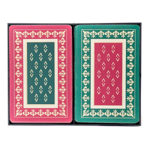 Vintage Red & Green Playing Cards