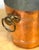 Vintage French Copper & Brass Champagne Bucket Stamped “Made in France” 10 in. W (handle to handle) x 8 in. diameter x 8...