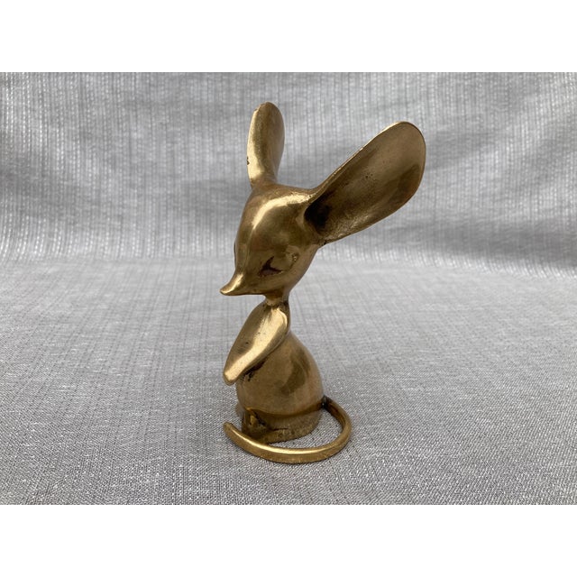 Mid 20th Century Brass Mouse Paperweight Figurine Chairish