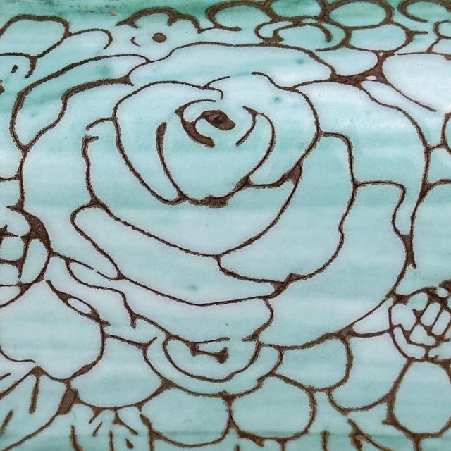 Vintage ceramic jewelry box by Maioliche d'arte Cordivani, Ascoli Piceno made in Italy in the 1970s. Good vintage...